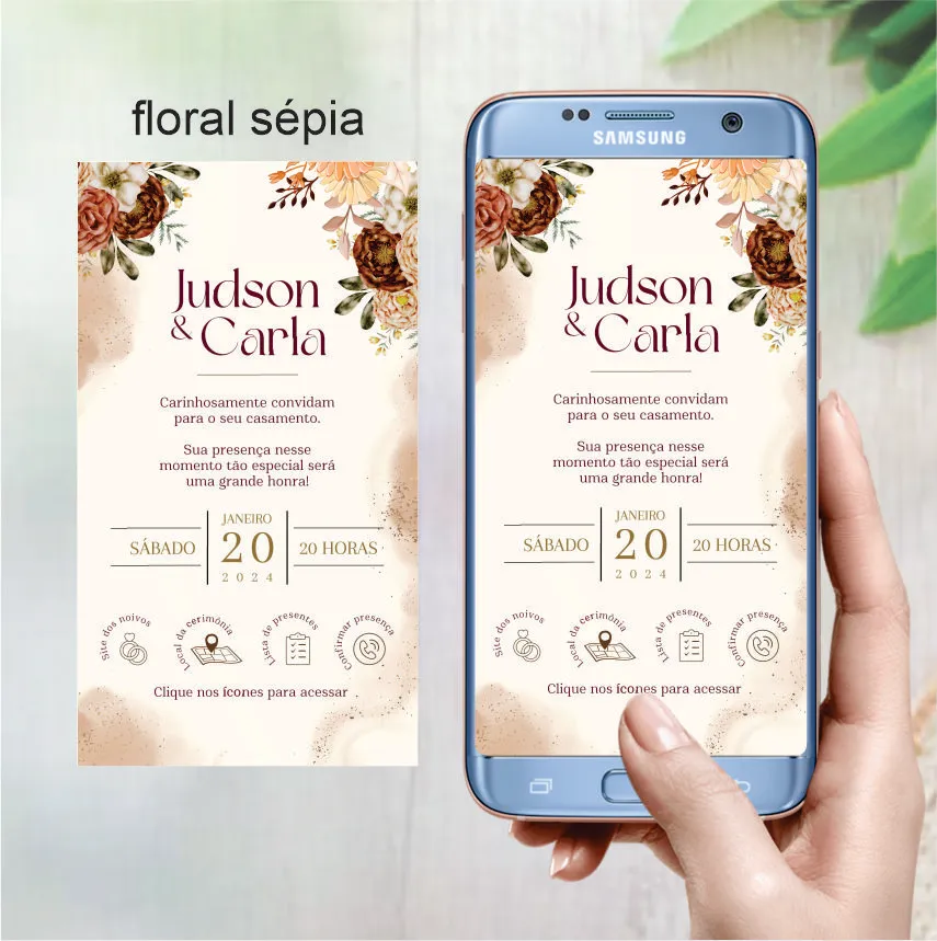 convite de casamento personalizado