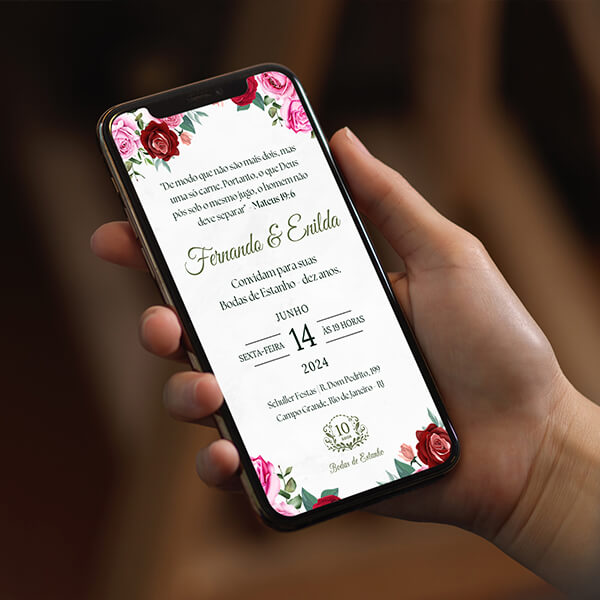 convite de casamento econômico