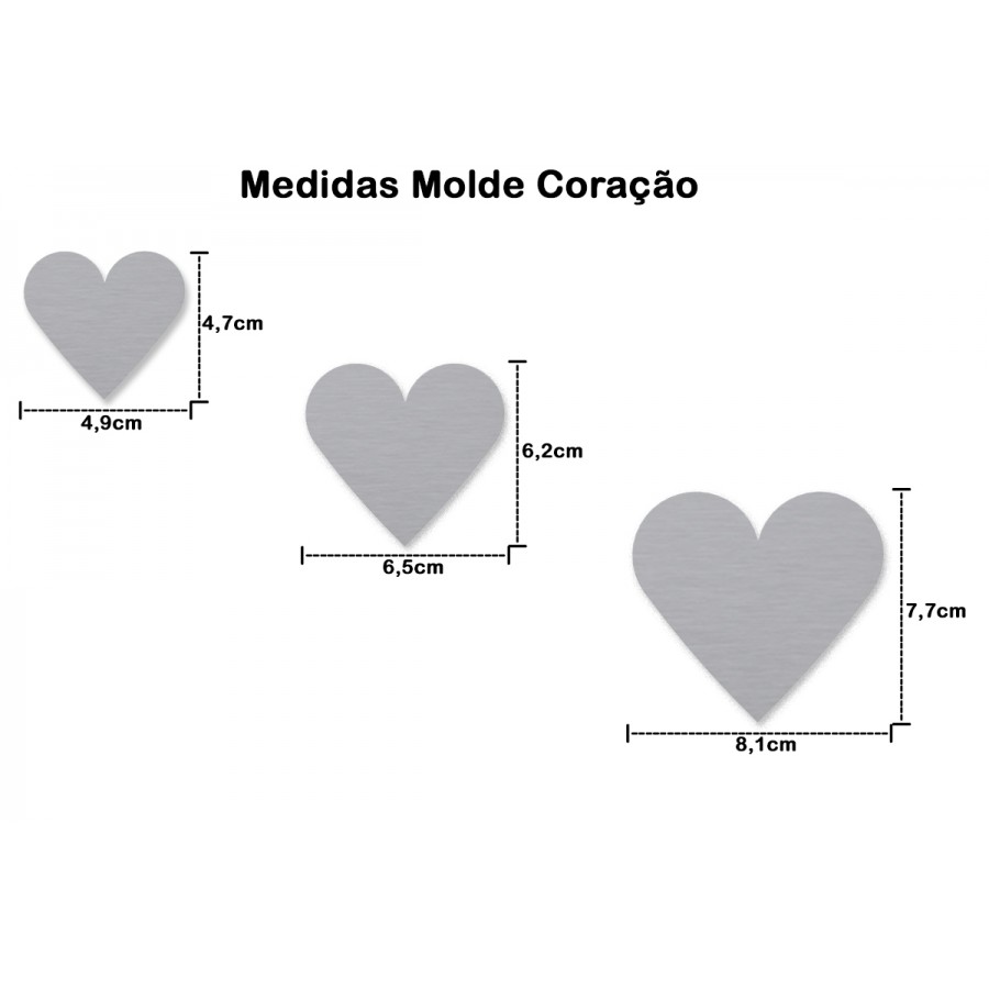 coração de EVA molde