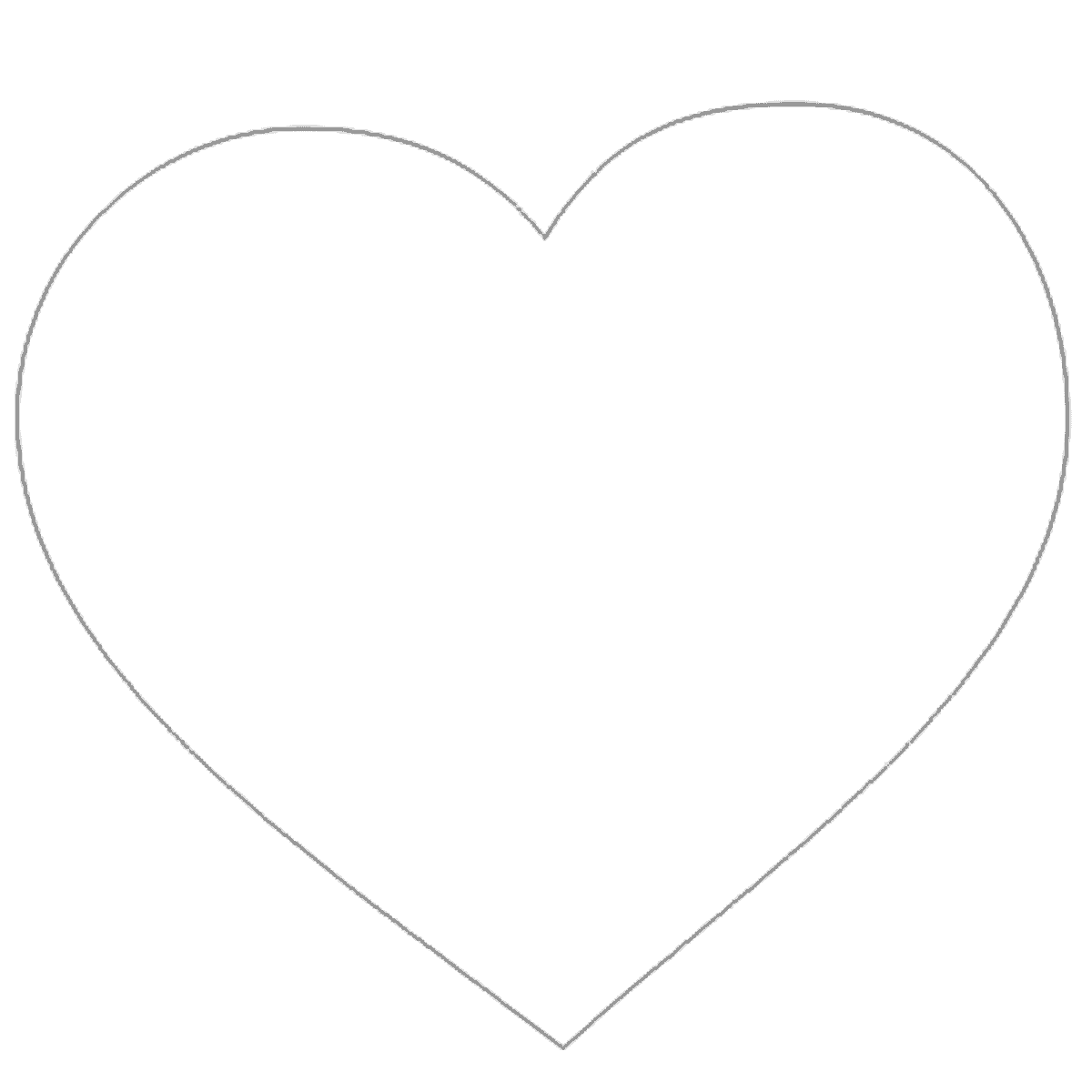 molde de coração para apliques