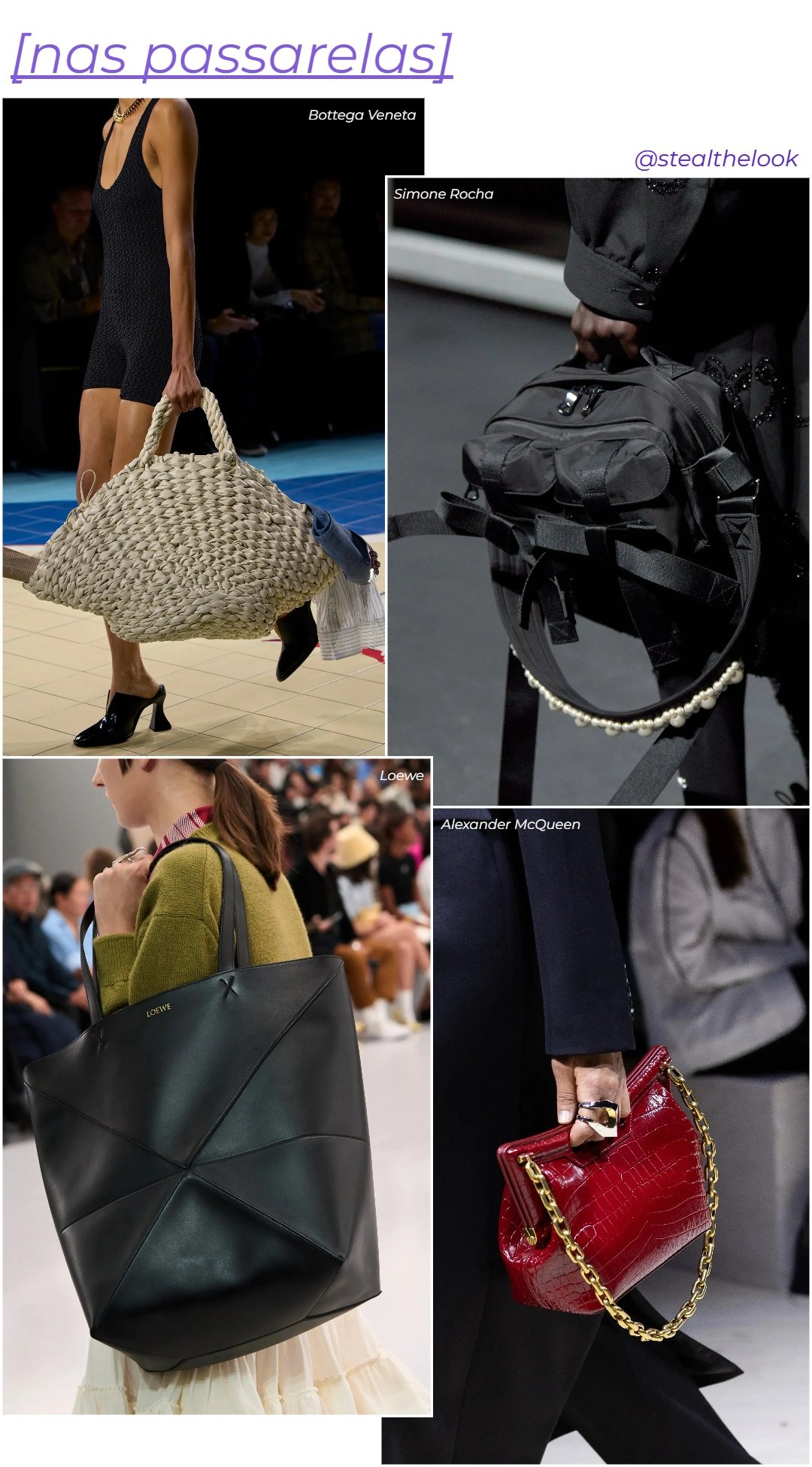 cores de bolsas de luxo para o frio 2026