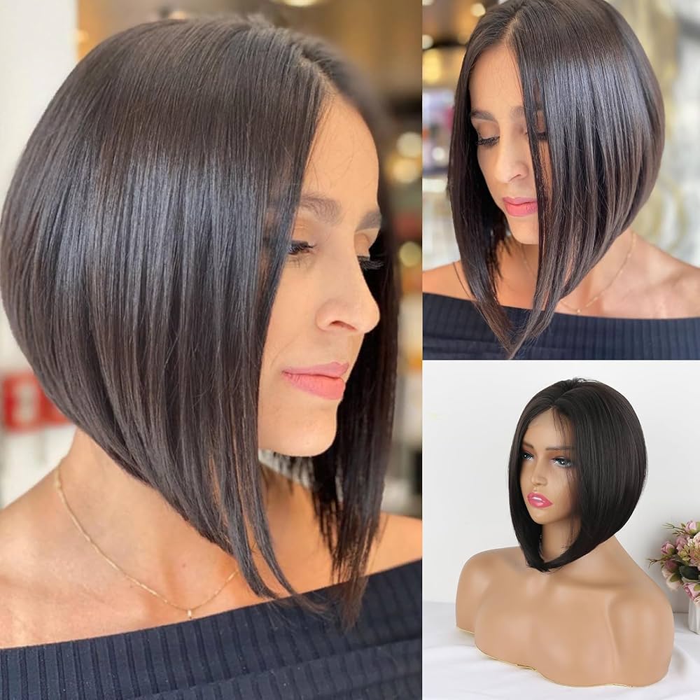 corte bob assimétrico