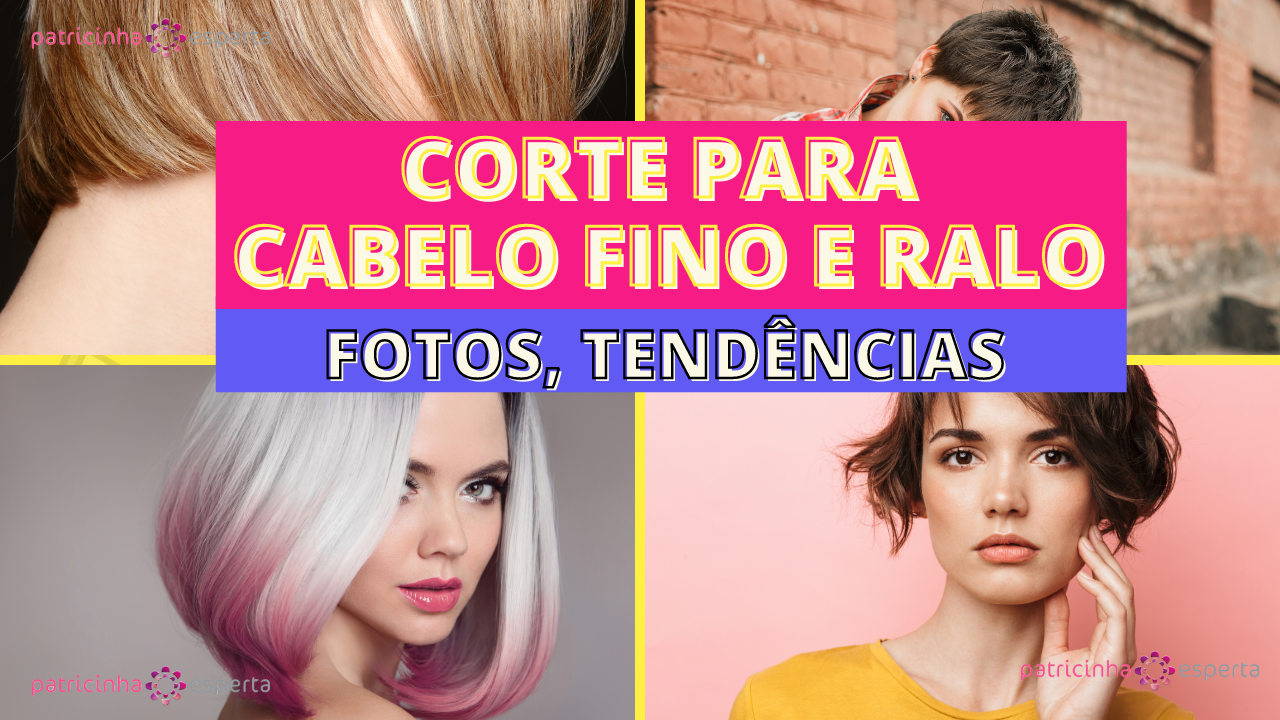 corte cabelo fino liso e pouco