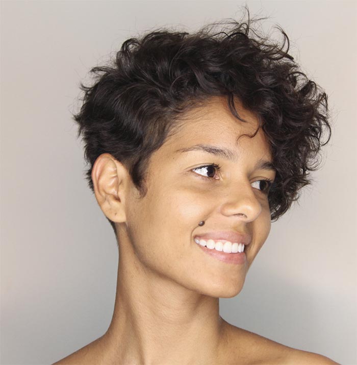 corte tapered cacheado