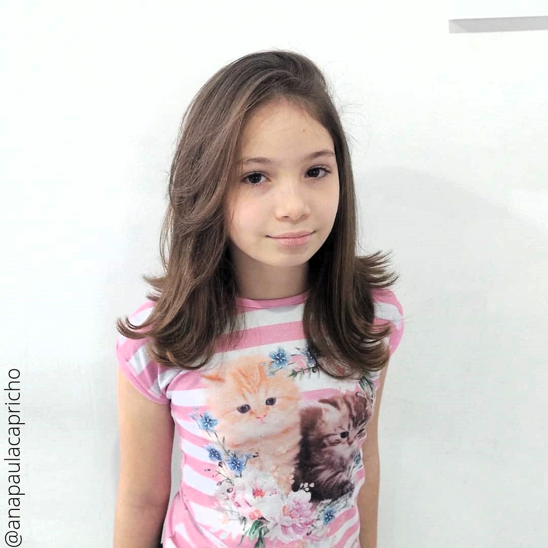 corte de cabelo infantil feminino repicado