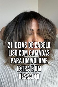 corte liso com volume