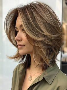 corte liso com volume