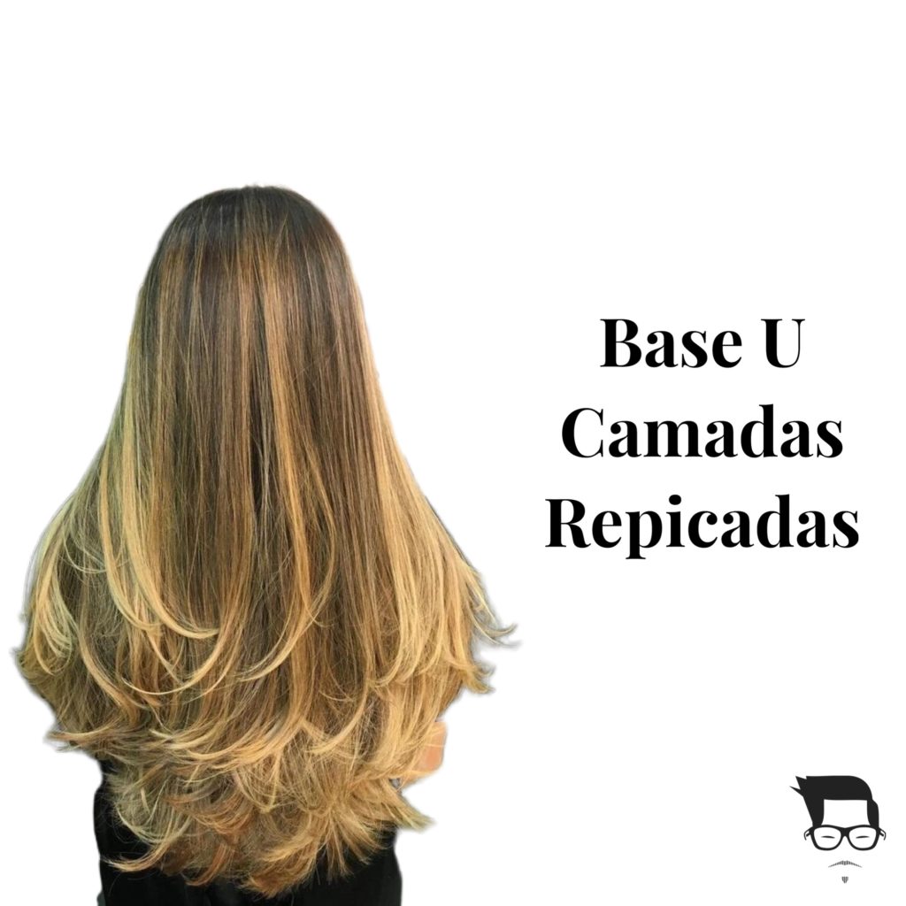 camadas longas suaves cabelo