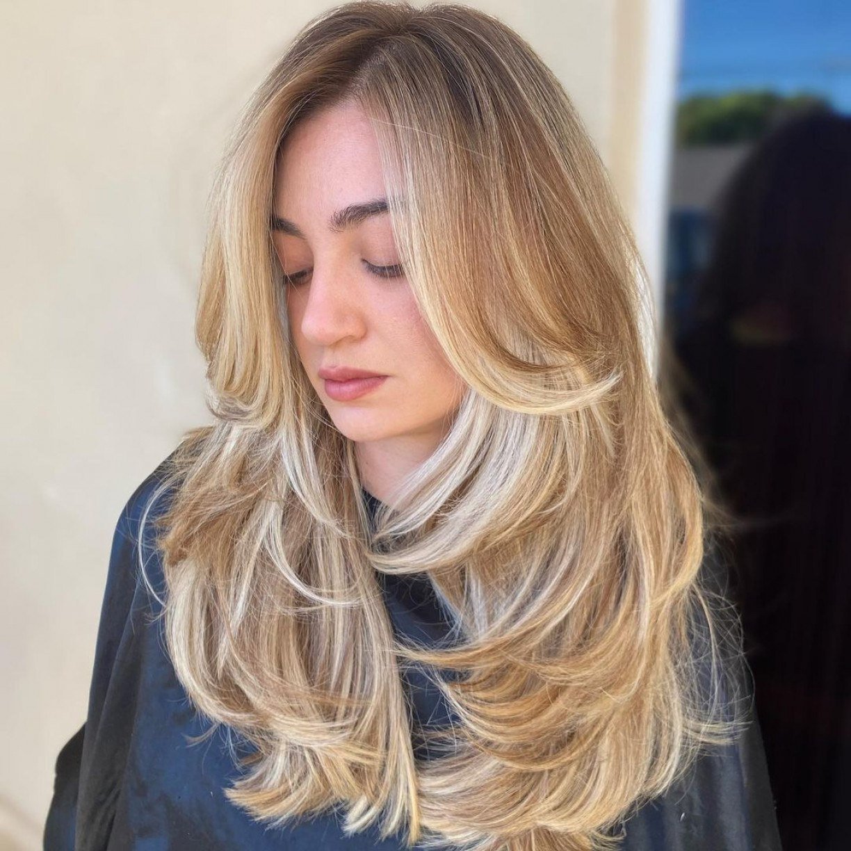 corte repicado longo para cabelos ondulados