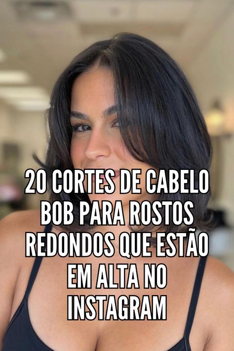 Cabelo curto rosto redondo