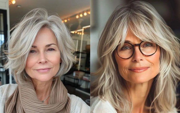 corte de cabelo para disfarçar rugas na testa