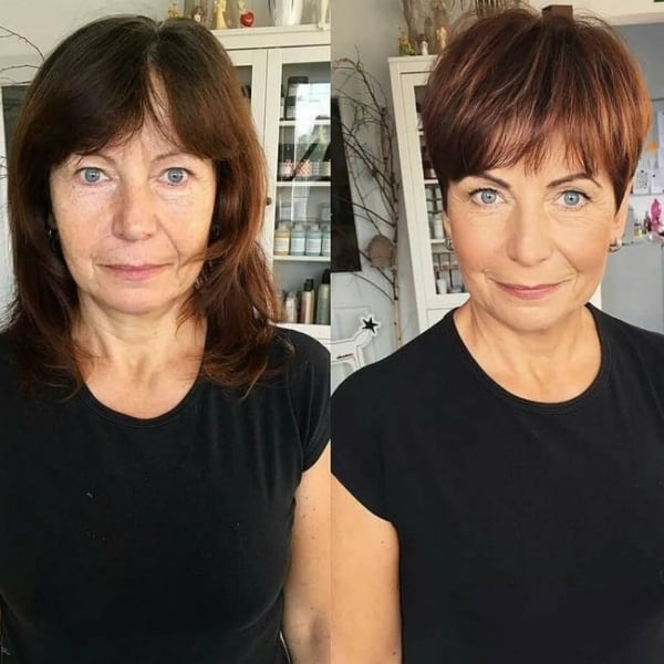 corte degradê para disfarçar rugas