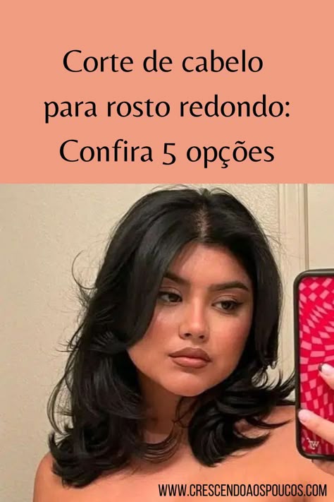 corte bob rosto redondo