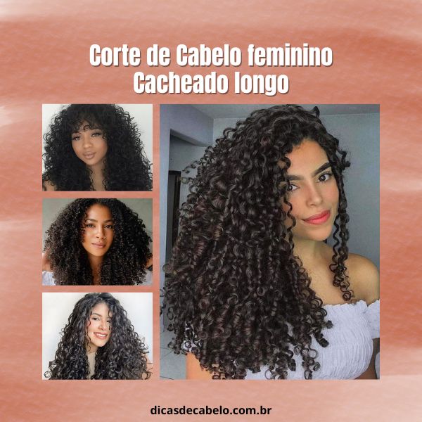 corte para cabelo cacheado médio