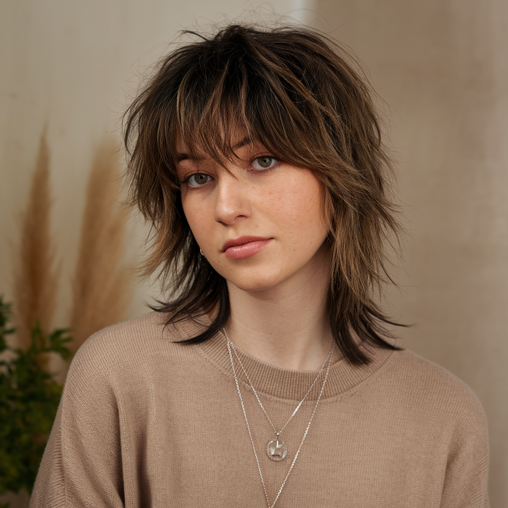 corte shaggy moderno