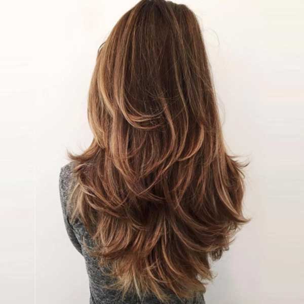corte em U cacheado