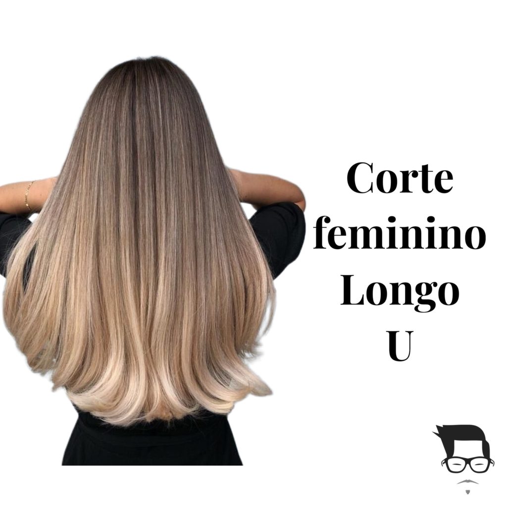 corte em u vs corte em v cabelo longo
