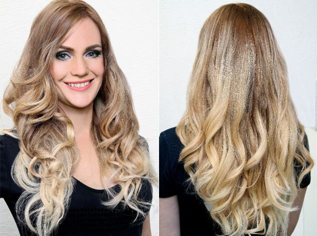 corte em v cabelo longo com franja
