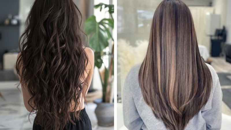 como fazer corte em v cabelo longo em casa