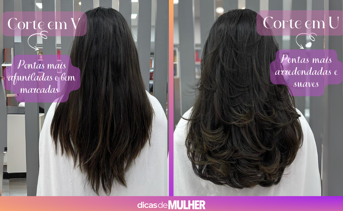 tendência corte em v cabelo longo 2026