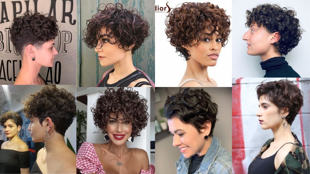 cabelo curto cacheado