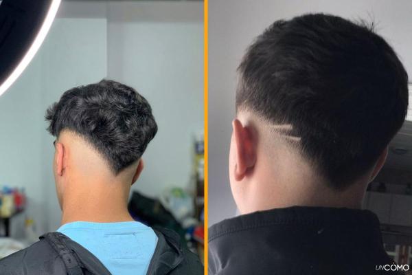 corte em v com franja