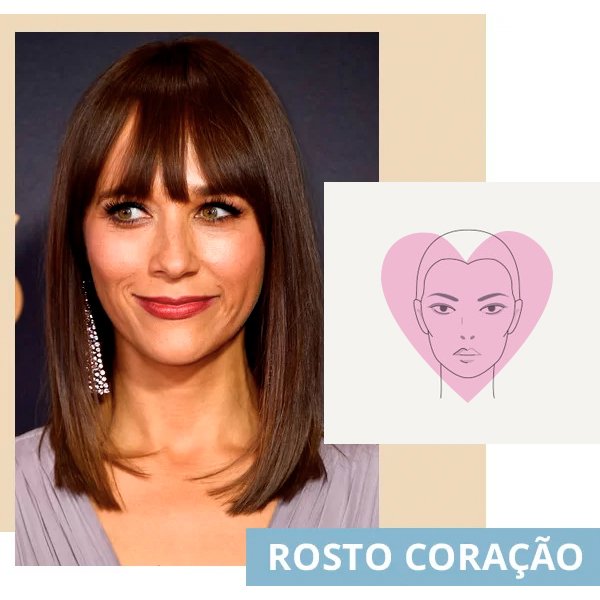 estilos de cabelo para formato de rosto triangular invertido