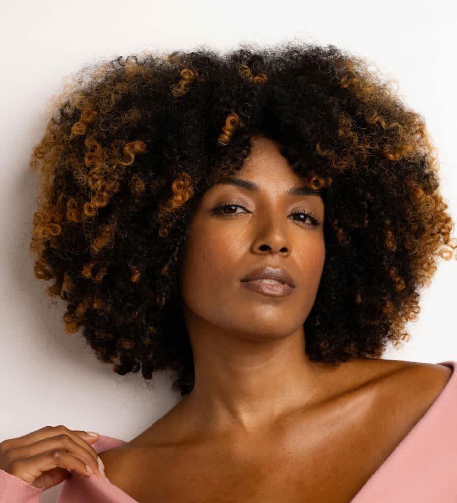 volume no cabelo médio