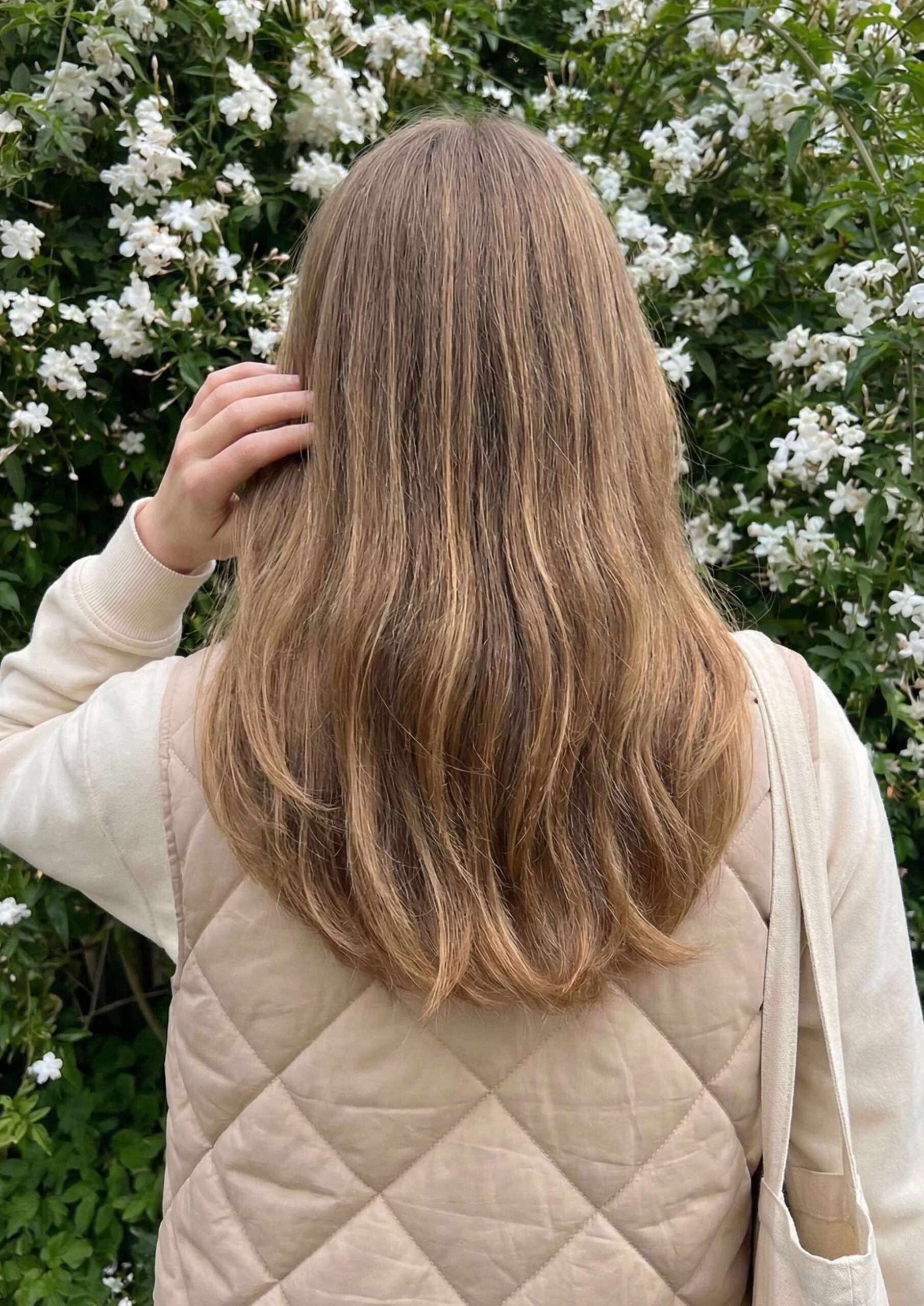 cabelo longo com movimento