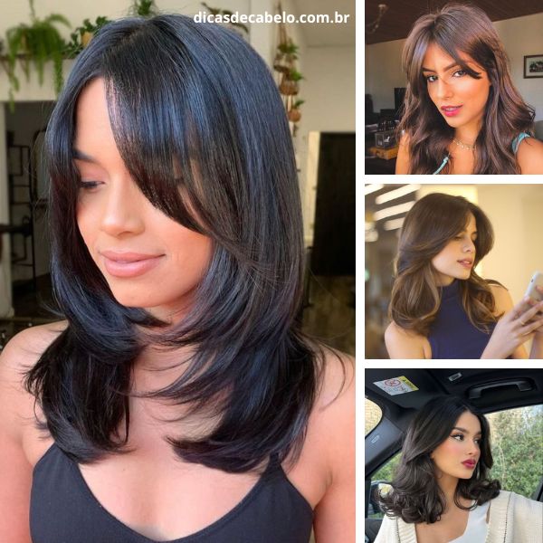 cortes modernos para cabelo longo