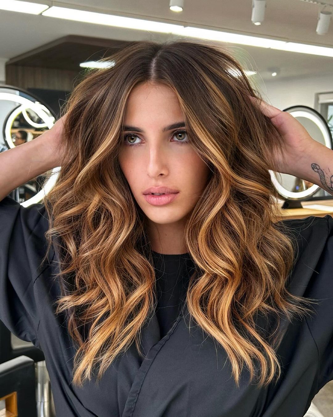 camadas em cabelo longo