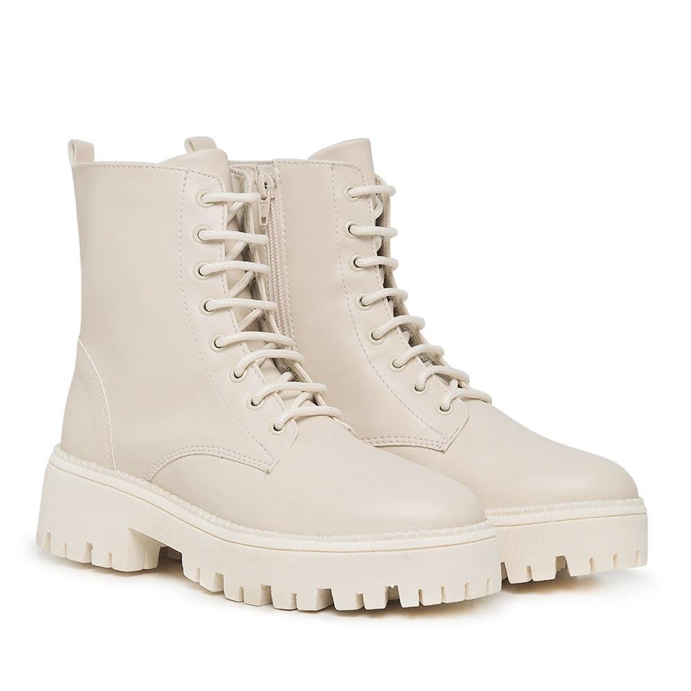 bota coturno plataforma feminino