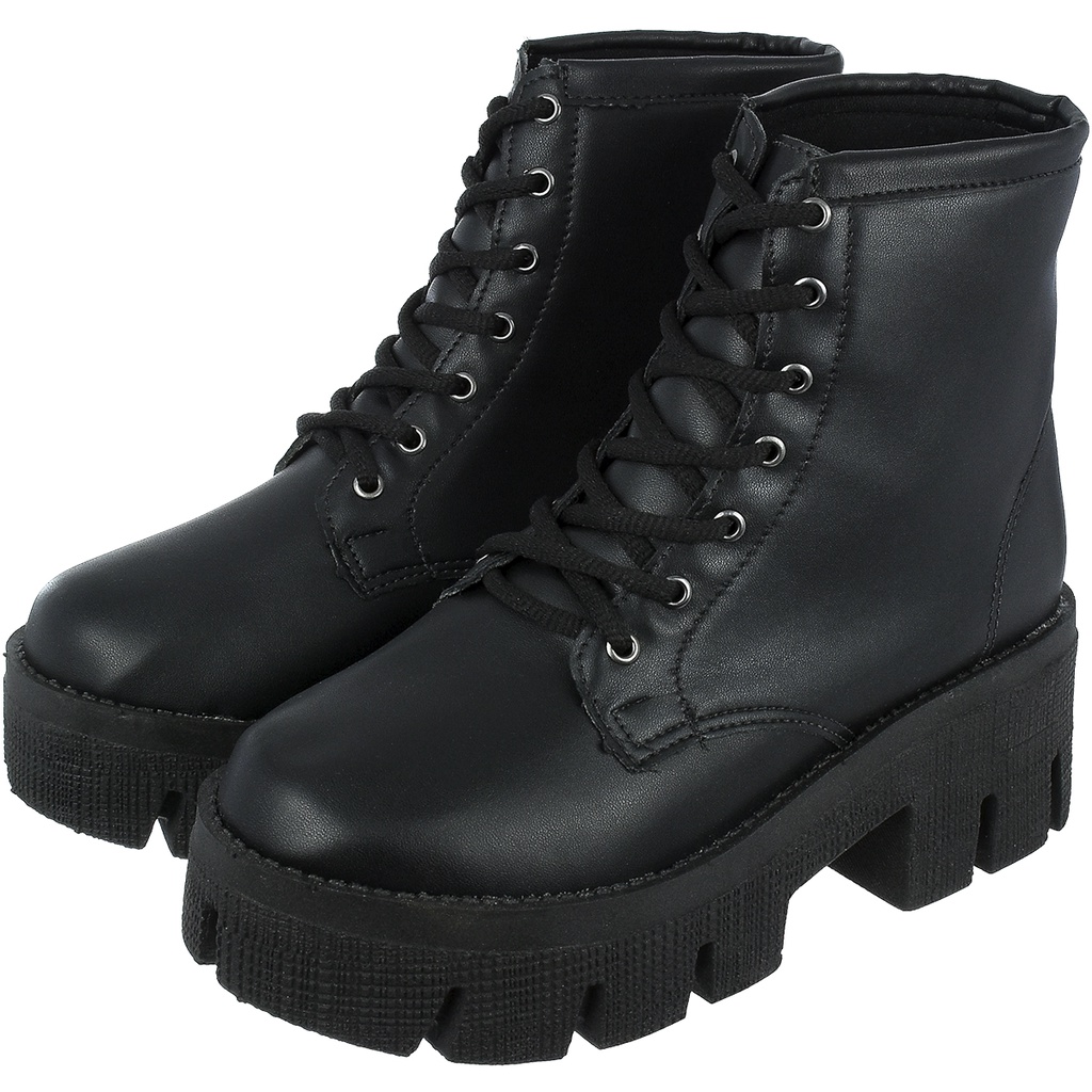 coturno plataforma feminino cano curto