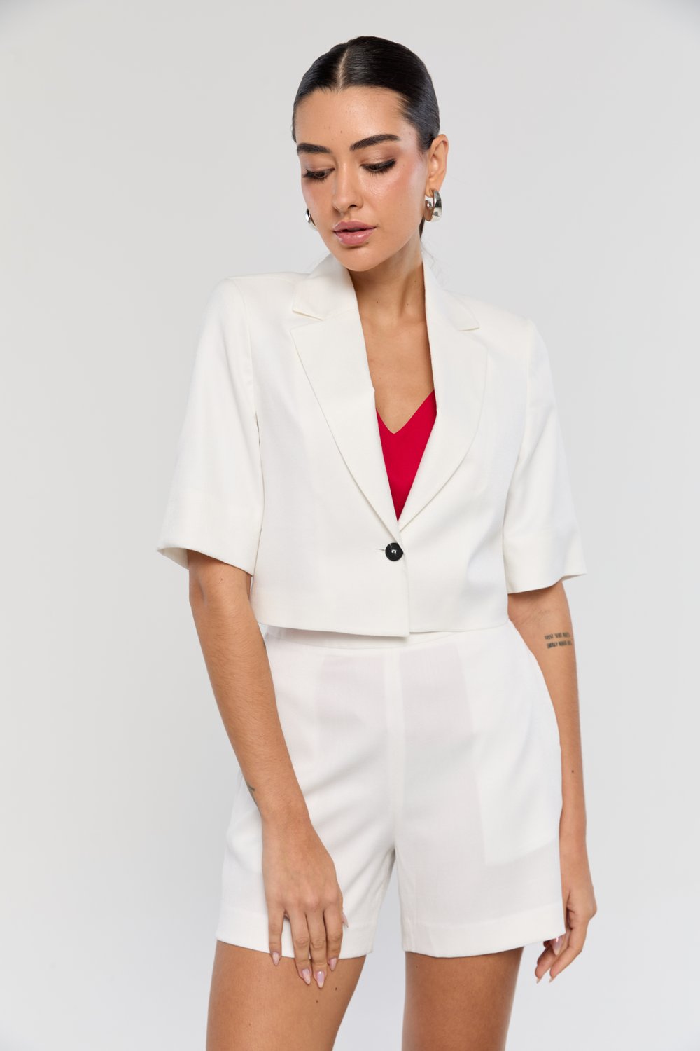 look blazer cropped