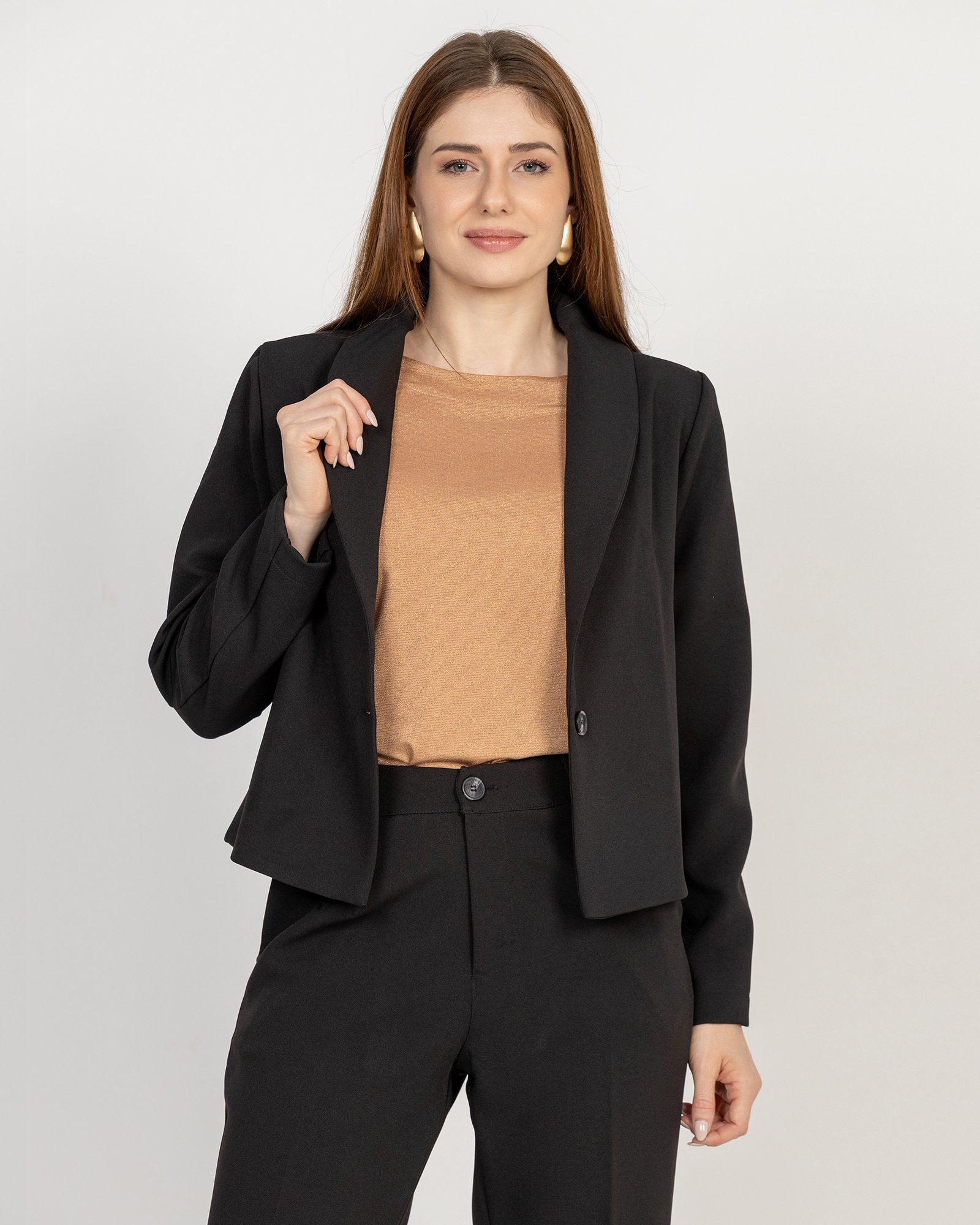 blazer cropped estruturado
