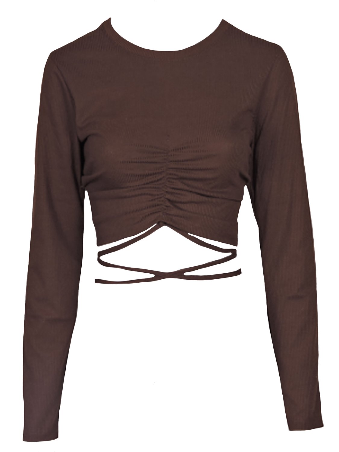 blusa canelada gola u feminina
