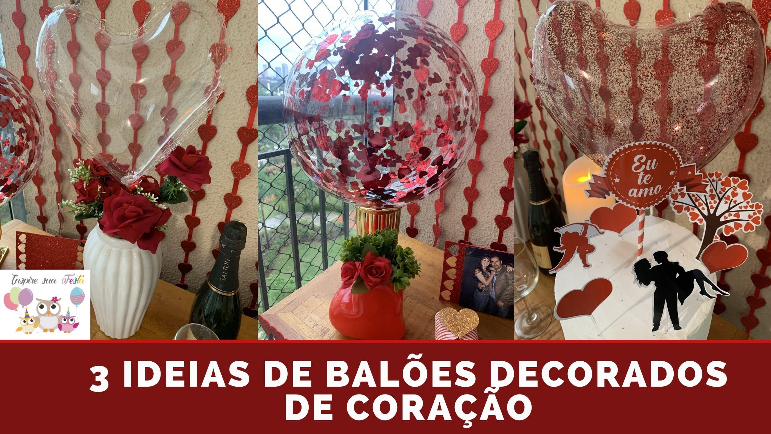 decoração com balões para casal