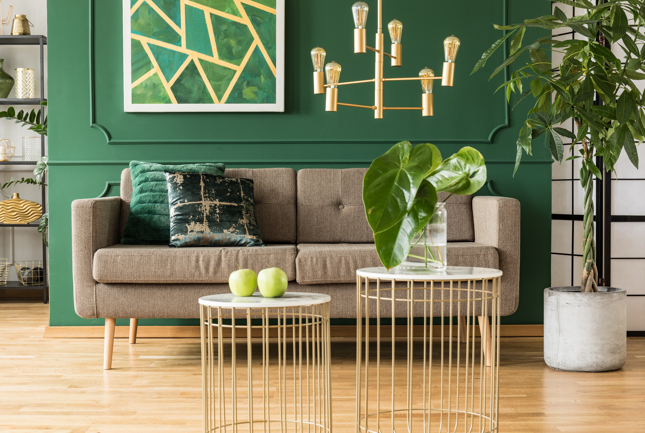 verde esmeralda na decoração brasileira