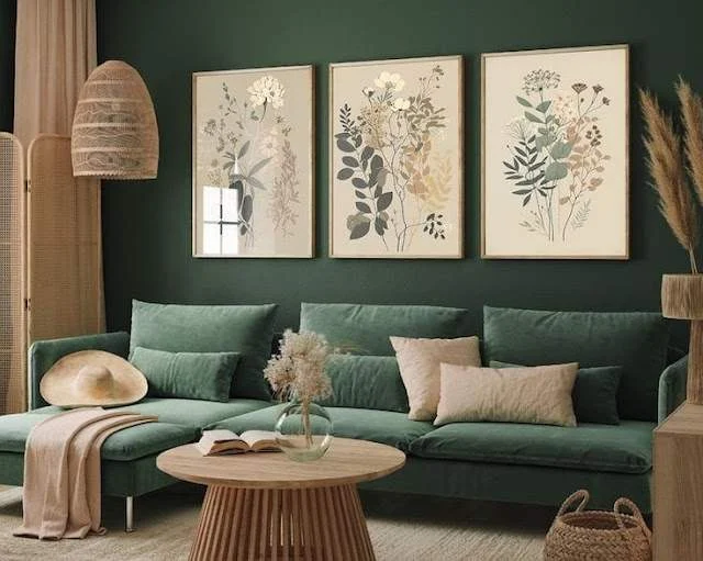 sala verde escura