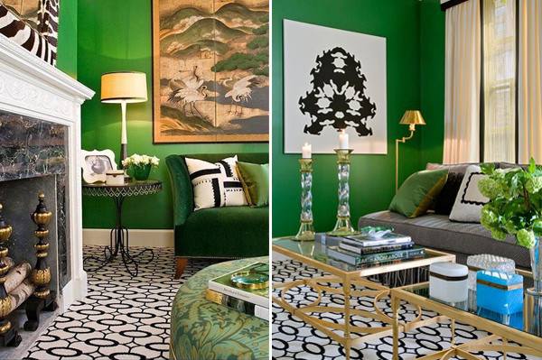 decoração com plantas sala verde