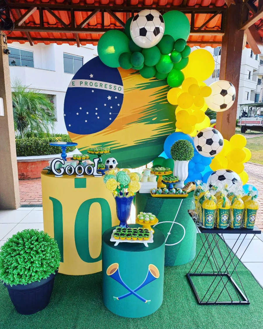 decoração festa copa do mundo