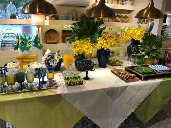 decoração varanda minimalista copa do mundo