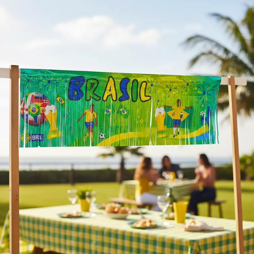 decoração varanda temática futebol