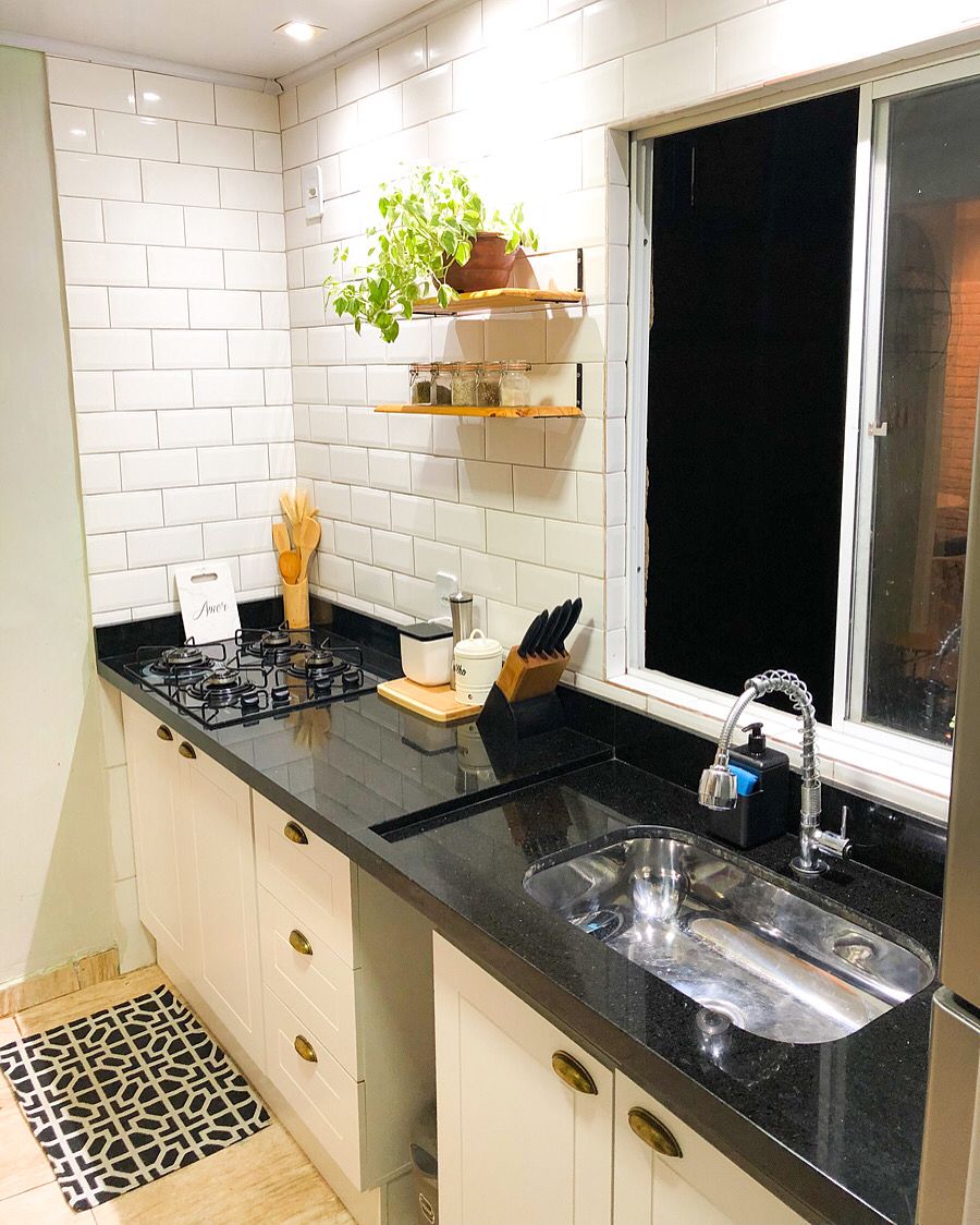 cozinha americana simples decorada