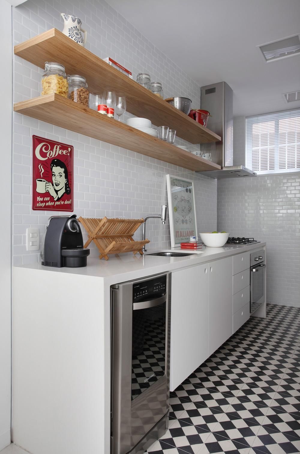 cozinha de apartamento pequena simples