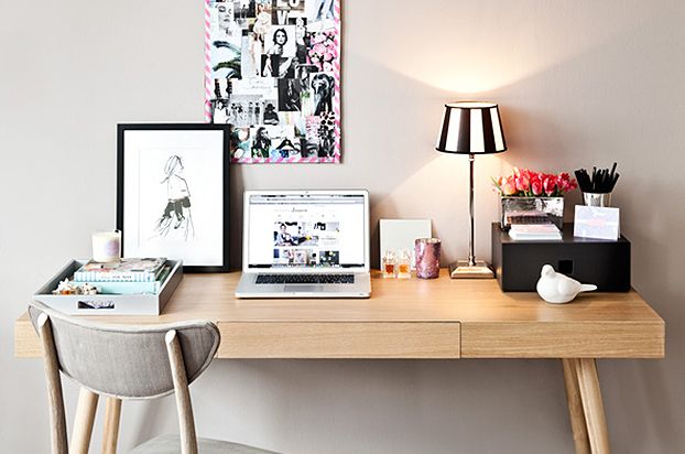 como decorar mesa de trabalho produtiva