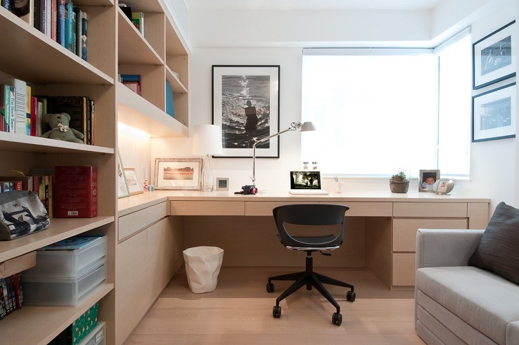 decoração industrial home office
