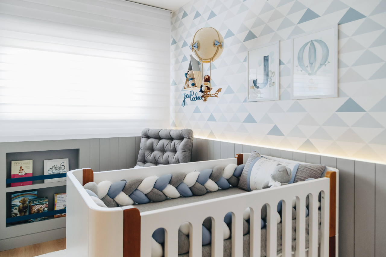 decoração quarto bebê minimalista
