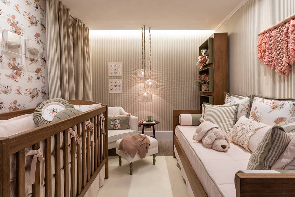quarto de bebê pequeno