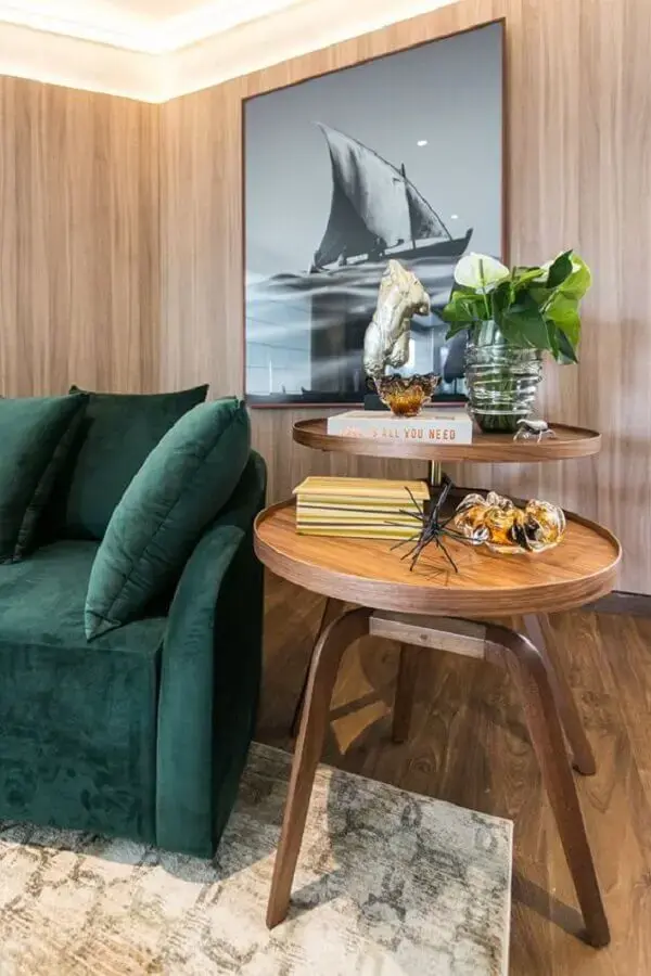 decoracao de sala com mesa de canto 1